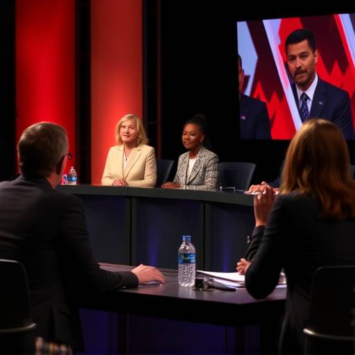 Foto de um debate sobre a representatividade na TV